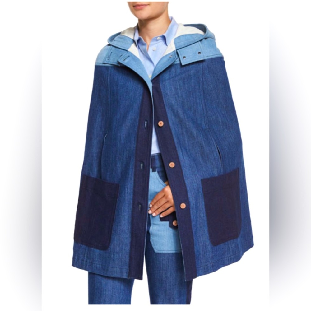 See By Chloe Denim Patchwork Parka - image 1